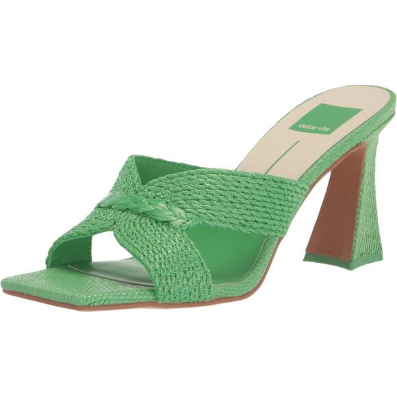 Dolce Vita Shoes - Dolce Vita Women Nitro Espadrille Slide Sandal Size US 6.5 Seaglass Green Raffia